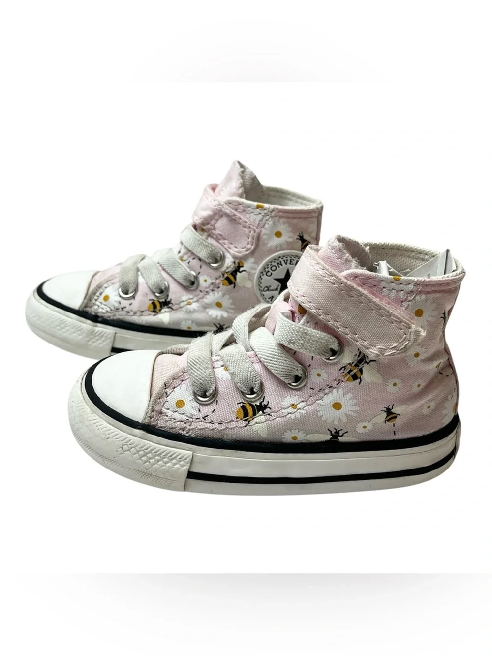 Converse Toddler Chuck Taylor All Star 1V High Top 'Bees' Sneakers Size 5